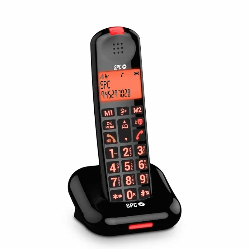 Spc 7612n Telefono Inalambrico Comfort Kairo Negro